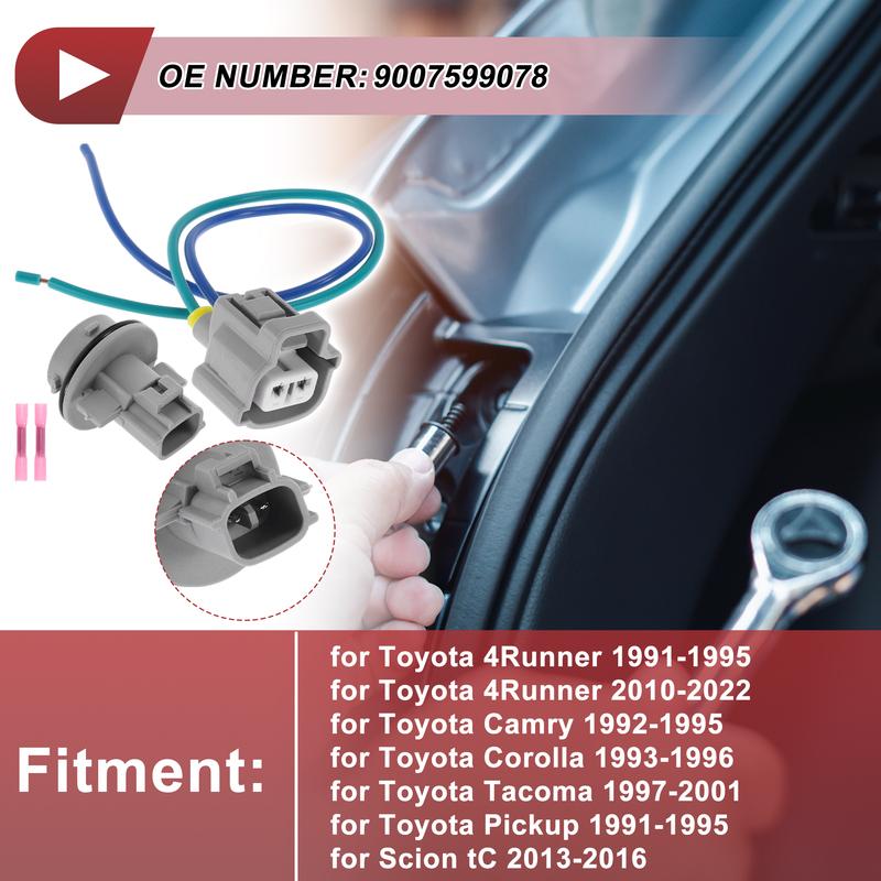 X Autohaux Turn Signal Light Socket Wiring for Toyota 4Runner 1991-1995 No.9007599078