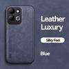 KEYSION Luxury Retro PU Leather Phone Case for Redmi 17 5G Soft Silicone+PC Shockproof Phone Cover for Xiaomi Redmi 17 4G 5G