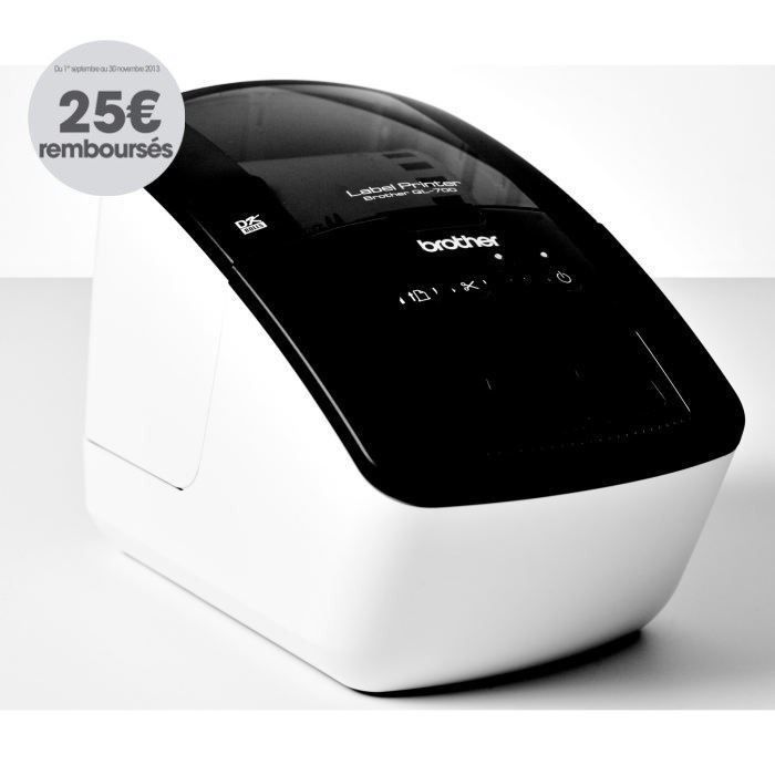 Imprimante d'étiquette - BROTHER QL-700 Labelprinter - Papier thermique - USB
