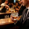 Storm Whiskey Glass with Wave Texture 320ml Spirits Tumbler for Bourbon Cocktails Lead-Free Iced Drink Glass Elegant Home Bar Gift