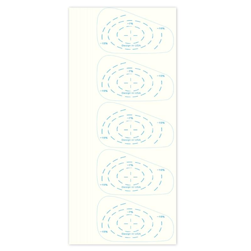Golf Training Aids for Woods Irons and Putters Golf Impact Tape Labels Golf Club Impact Stickers Swing Tape for Practice