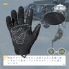 WTACTFUL Tactical Military Motorcycle Rubber Hard Knuckle Full Finger Gloves for Touchscreen Outdoor and Military Suitable for Heavy and Black Gloves,