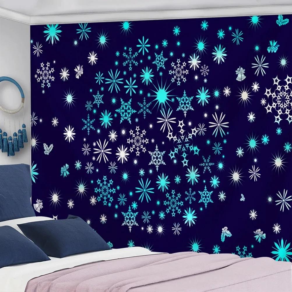 Christmas Tree Snowman Tapestry Bedroom Living Room Home Wall Decoration