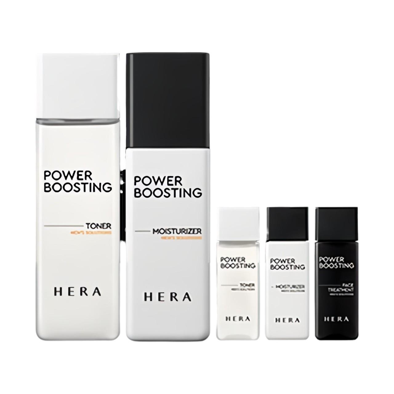 HERA Power Boosting Special Skincare Set - Premium Men s Revitalizing Routine - Toner (150ml) & Moisturizer (110ml) with 3 Miniatures