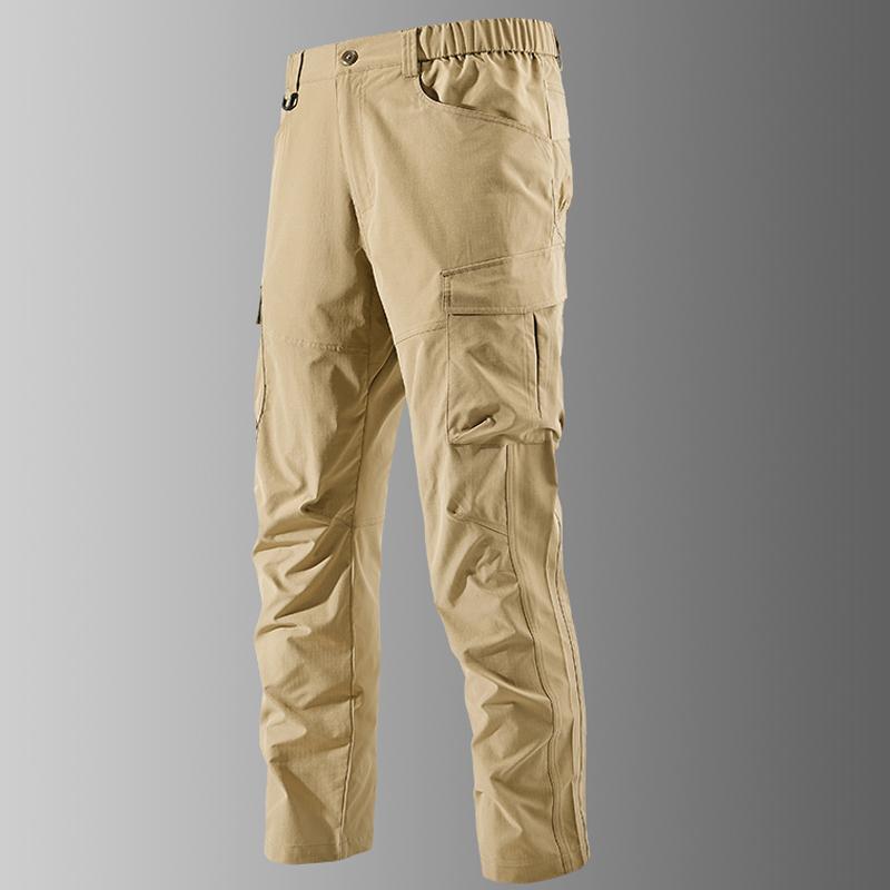 Spring Summer Men's Casual Cargo Pants Workout Joggers Sports Stretch Sweatpants Hiking Tactical Pant with Multi Pockets Trouser