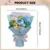 Completed Crochet Flower Bouquet Artificial Flowers Rose for Party Women's Day