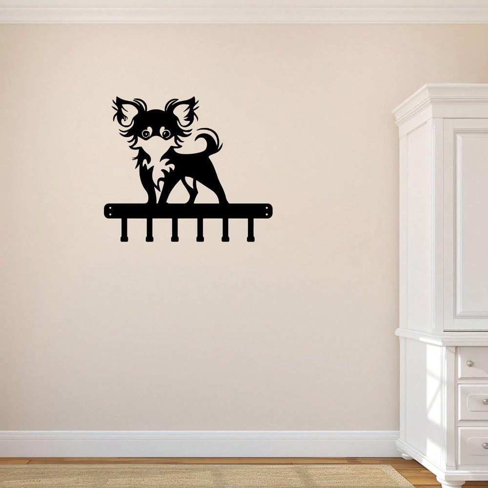 Metal Dog Key Holder Wall Mounted Modern Entryway Decor