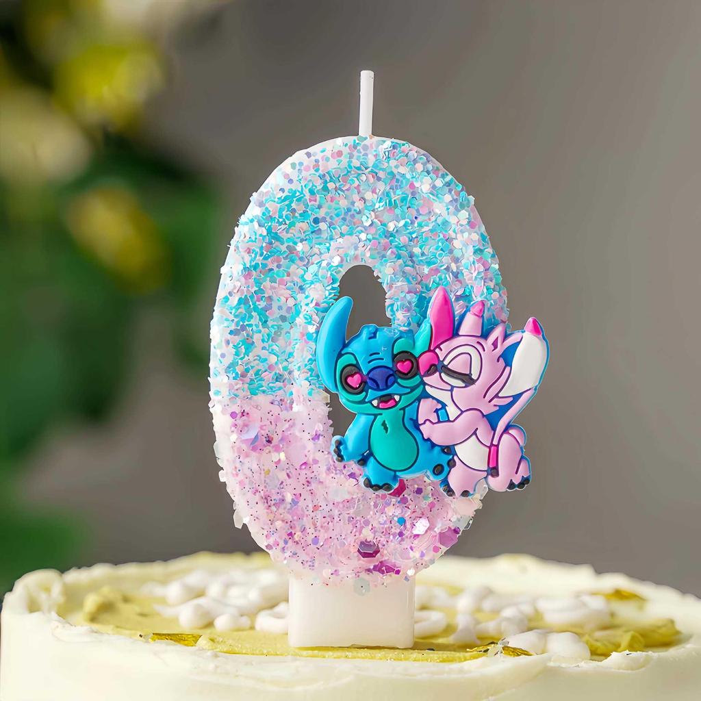 Adorable Cartoon Two-Color Number Birthday Cake Candles for Party Decorations