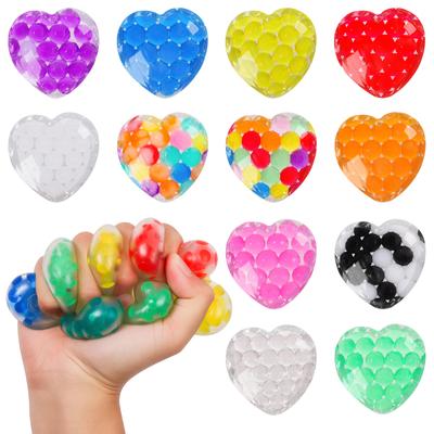Heart Shaped Stress Relief Balls, Face Water Bead Toys, Sensory Balls For Kids Adults, Colorful Balls For Anxiety Relief,Classroom Prizes