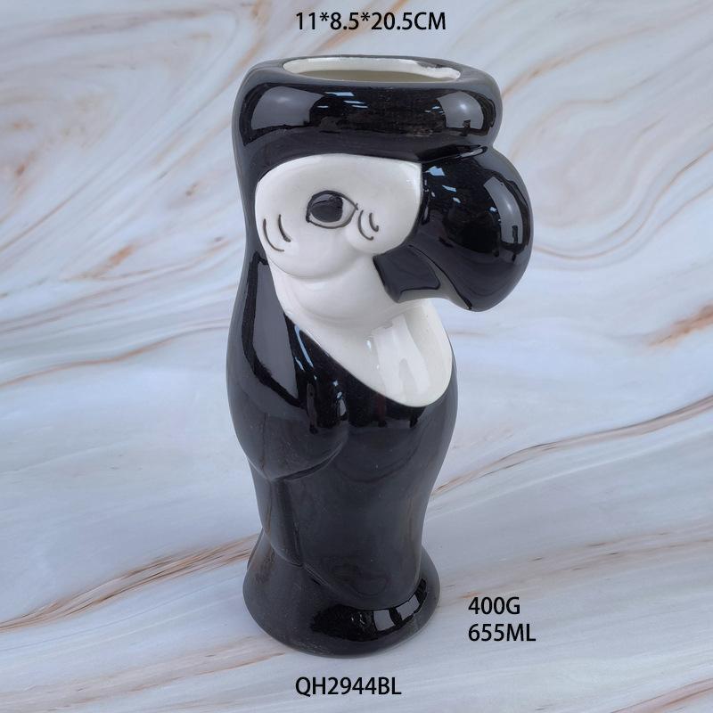 Hawaiian Ceramic Cup TIKI Creative Cocktail Cup Embossed Water Cup Tiki Cup Zombie Face