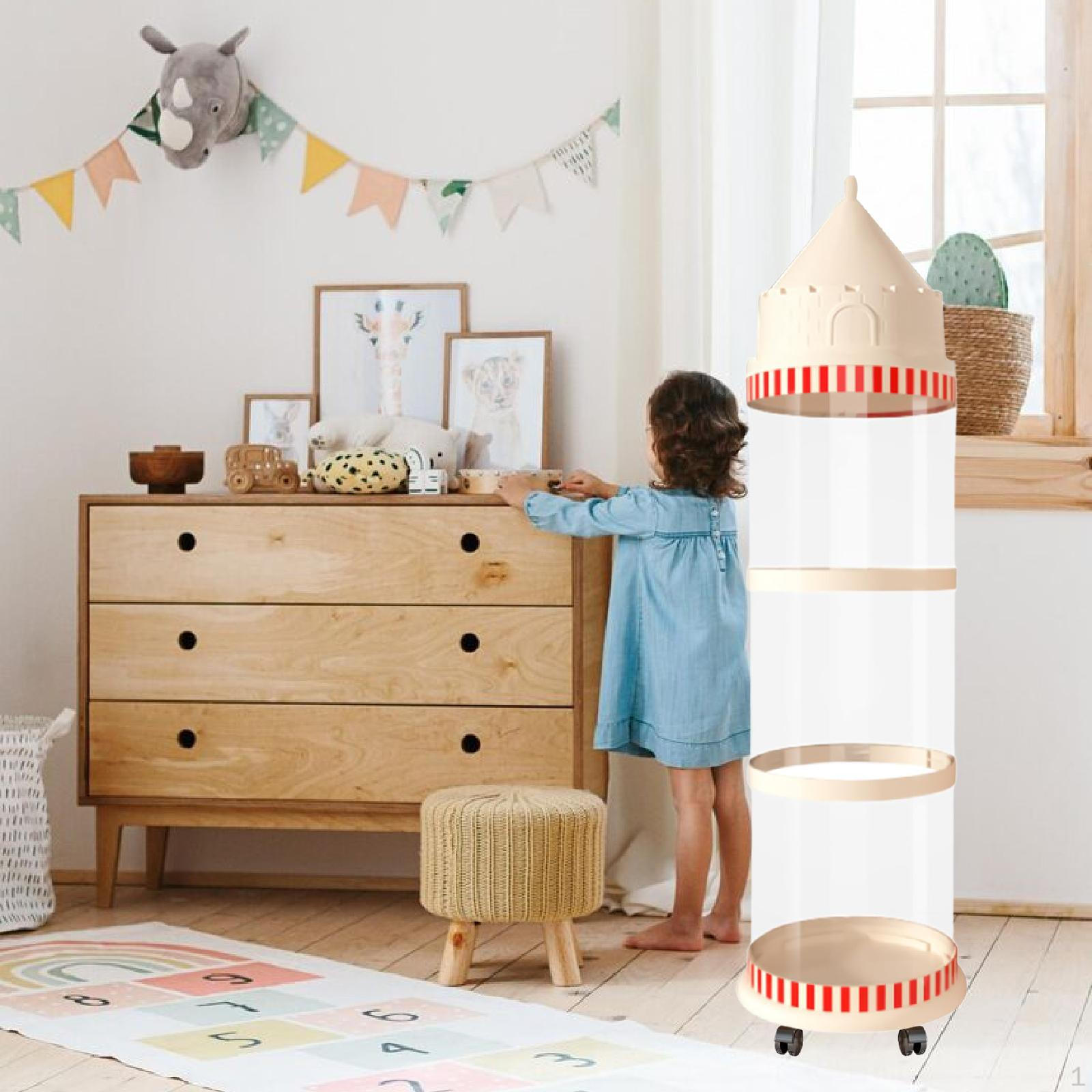 

Труба для хранения игрушек, Компактный органайзер, Балконный игровой домик для детей, Держатель для зоопарка на день рождения 127cmx30cm