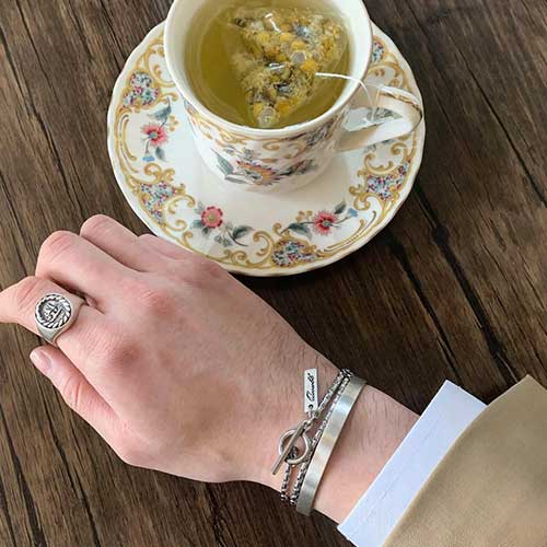 Qoocobb Minimal Double Strap Chain Bracelet-17