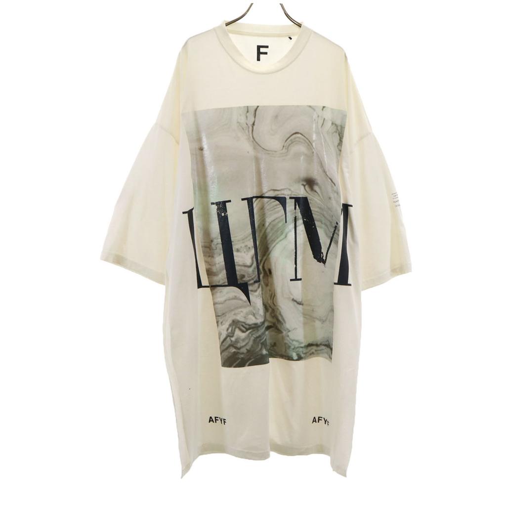 AFYF Short sleeve Slit Big T-shirt F white Men's Used