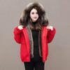 Womens Short False Fur Parka Hooded Outdoor Windbreaker Jacket 2026 Winter Street Style