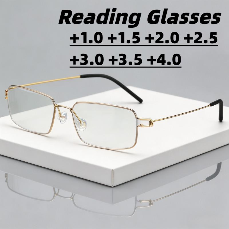 Classic Square-Frame Anti-Blue Light Reading Glasses Unisex Ultra-Lightweight Comfortable Presbyopia Eyewear +1.0 To +4.0