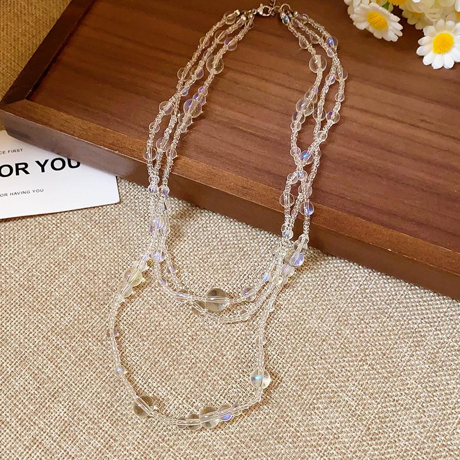 Retro Round Resin Necklace: Versatile, Fashionable High-End Clavicle Chain for Women