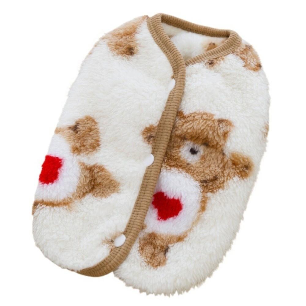 Thick Warm Dog Warm Clothes Fleece Material Thick Pet Sweater Cute Pet Fleece Sweater  Daily Wear
