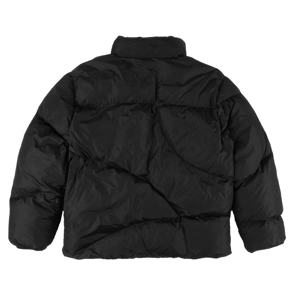 Ertr Asymmetric Puffer Jacket Black