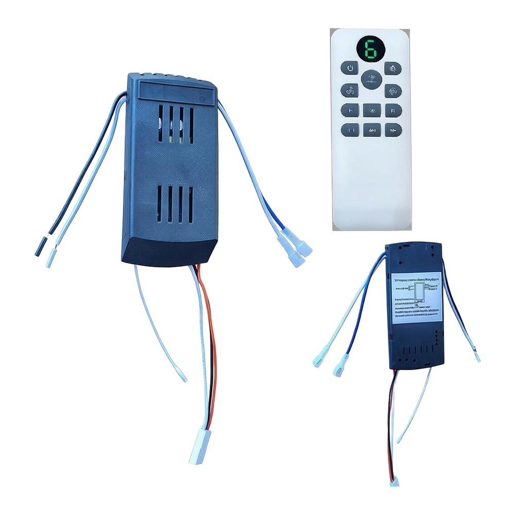 6-Speed For DC Ceiling Fan Remote Control Kit with 1H 2H 4H Timer and Light Control for Energy Efficient Operation