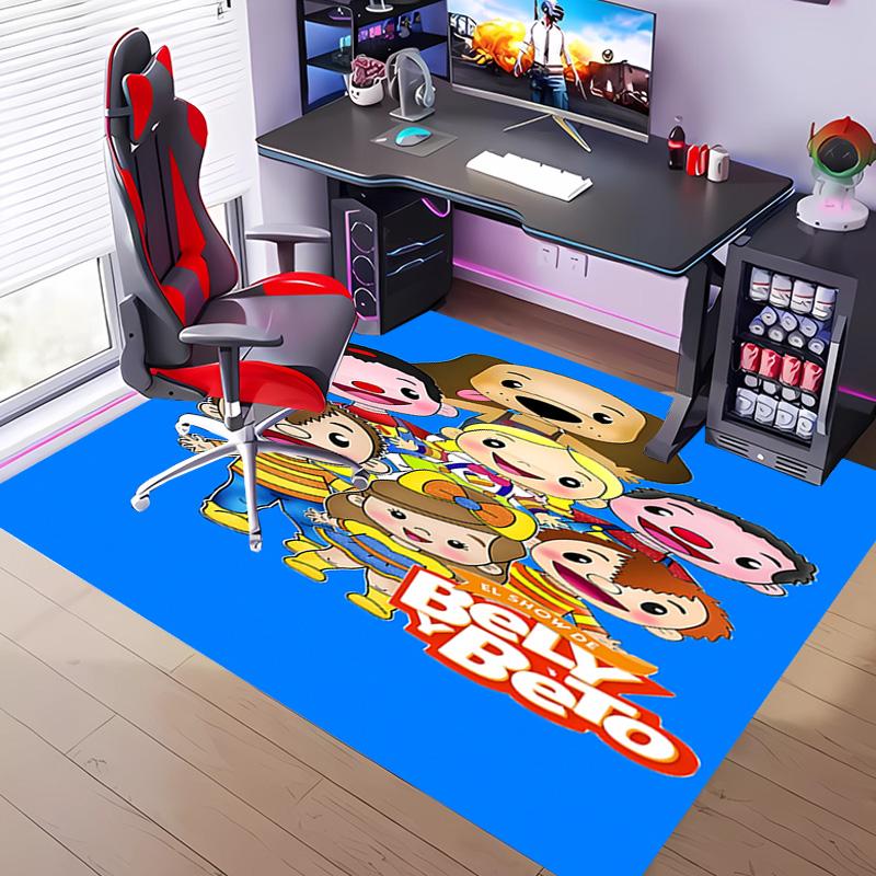 Cartoon B-Bely B-Beto -Themed Entrance Mat,Non-Slip Mat Area Rug,Room Decor,Outdoor Decor,Kitchen Rug,Doormat - Machine Washable,Easy to Clean