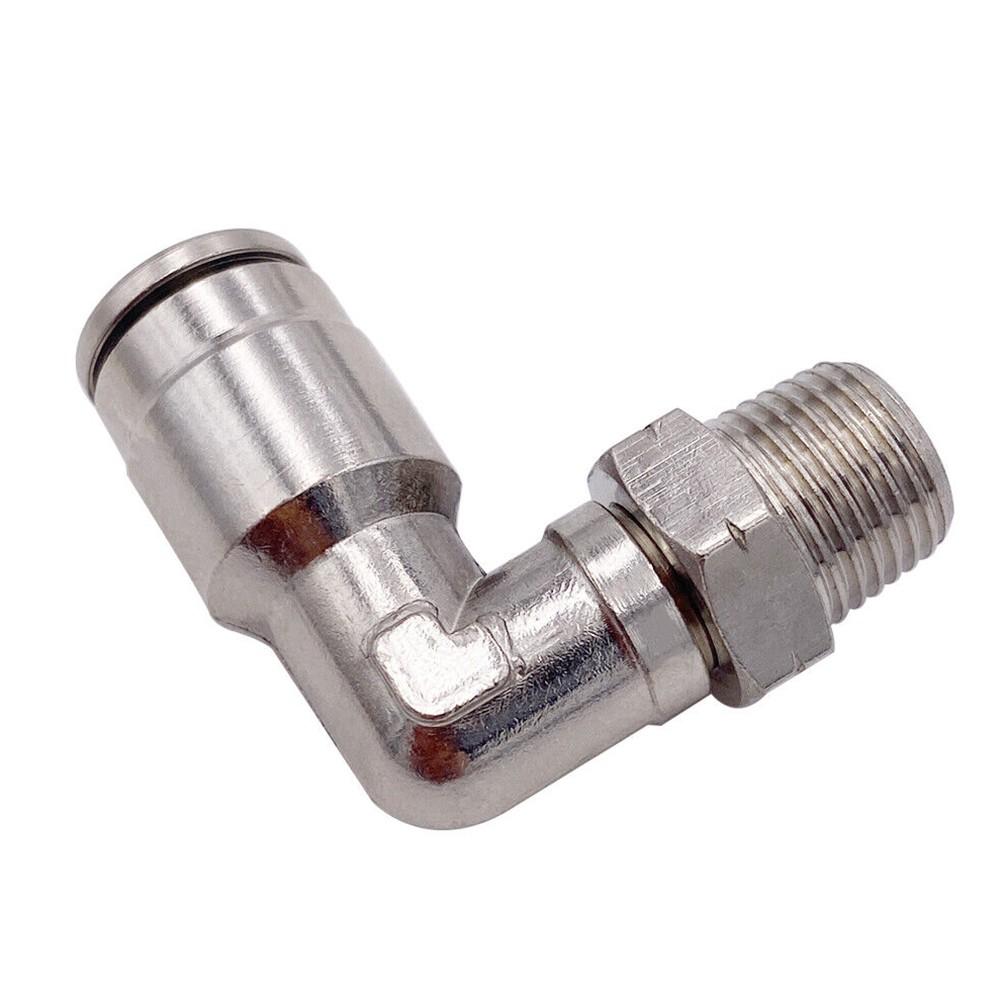 2pcs 90 Degree Swivel Elbow Macro Air/Gas Line Hose Fittings