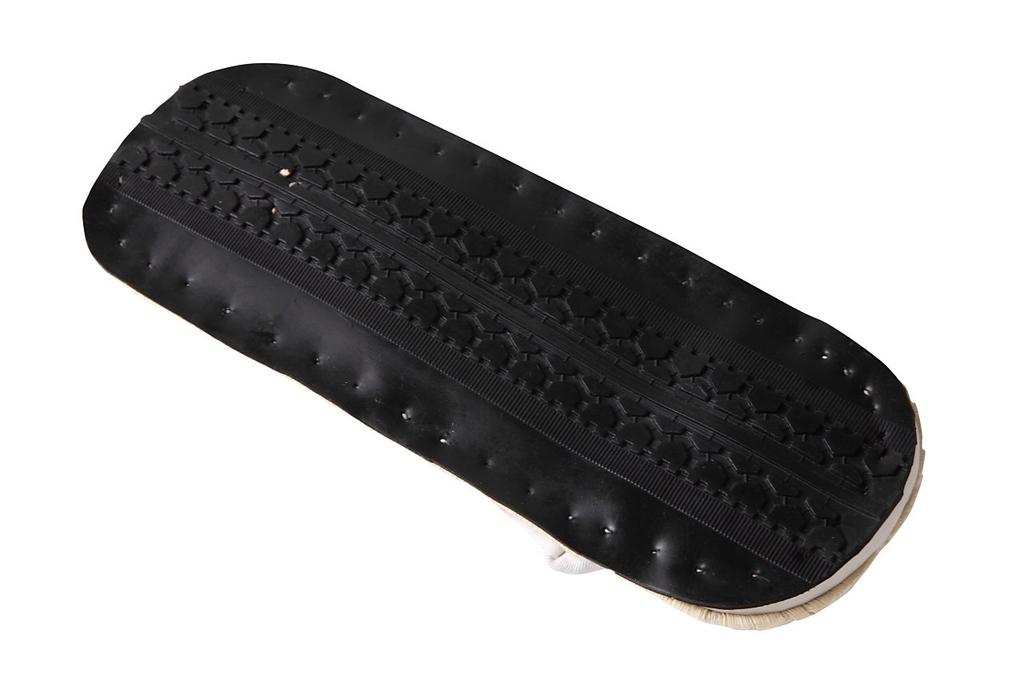 Edoten Geta Sandals with Tire Soles and Corn Straps, White Straps, Made In Japan, Size M