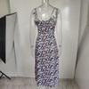 2026 Spring Collection: Women's Printed Camisole Slit Long Dress - European & American Style