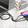 2.3m Multi-Functional Fast Charging Cable for Car - Three-in-One Android Charger.