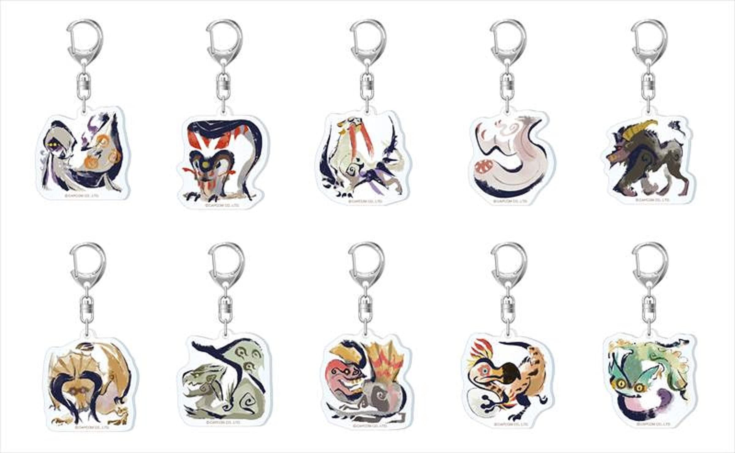 Коллекция Акриловых Брелоков-Иконок Монстров Monster Hunter Rise 2 Коробка Продукт Том