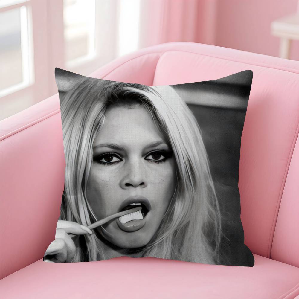 1pcs Beauty K-Kate Moss Double-sided Printed pillow cover Short plush Suitable living rooms bedrooms sofas throw cushion cover