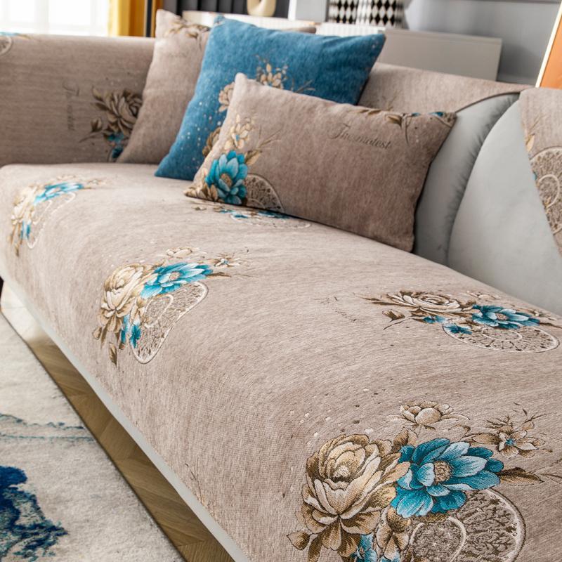 Four Season Universal Anti Slip Sofa Towel Minimalist Modern Dustproof Seat Cushion Sofa Cover Backrest Cover Towel Cloth