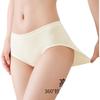 Yalu 4-Pack Women's Underwear, Pure Cotton, 10A Antibacterial, 100% Cotton Crotch, Seamless Mid-Rise Panties, Triangle Briefs, Size L