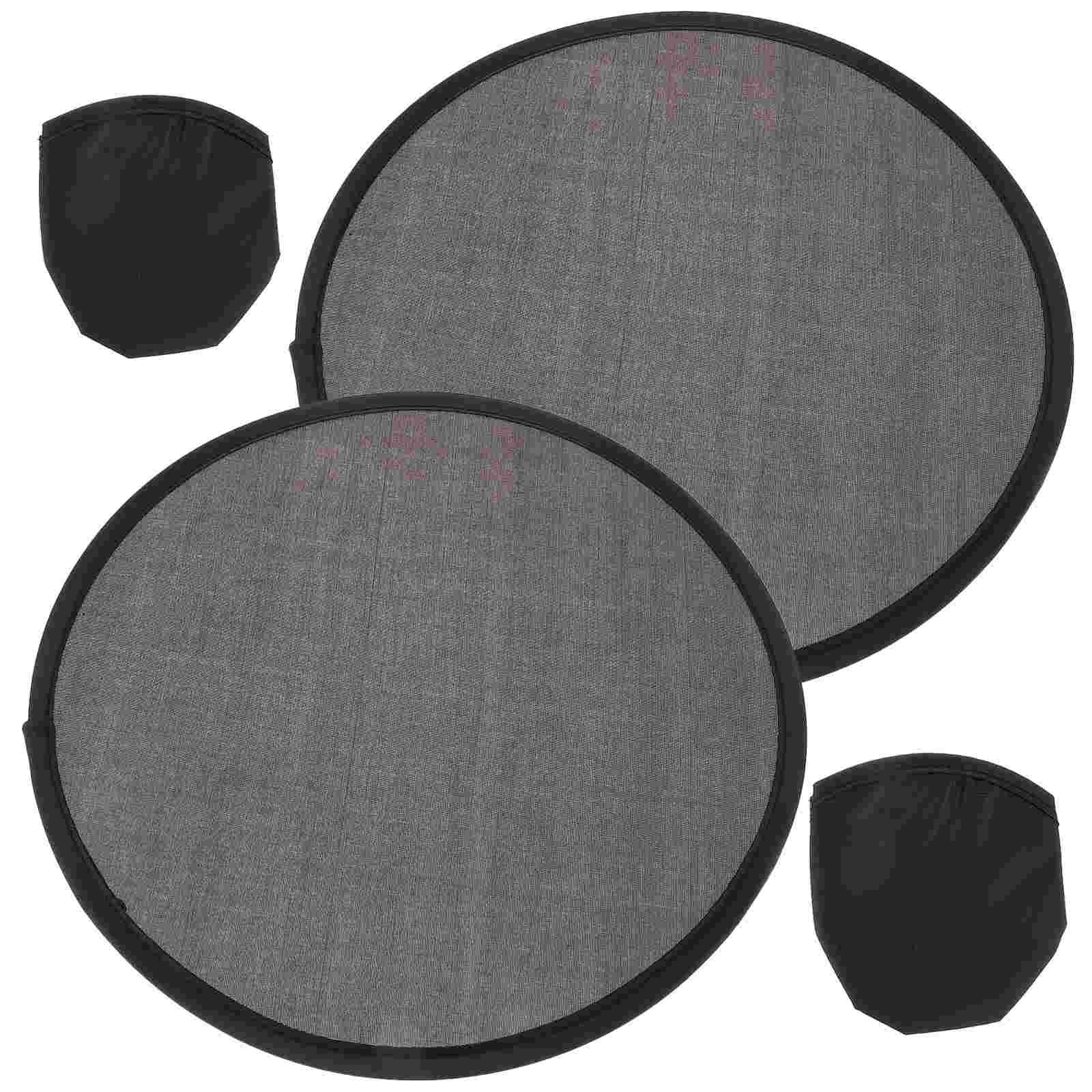 

2 шт. Складной веер Маленький Ручной Складной Портативный Мини Декоративные Предметы Круглые Тканевые Веера Путешествия Мисс Карман 25X25X0.2CM