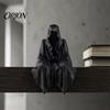Gothic Style Collectibles 3D Printed Tabletop Figurine, Grim Reaper Sitting Statue, Unique Ornaments Spooky Sculpture for Garden or Bookshelf,
