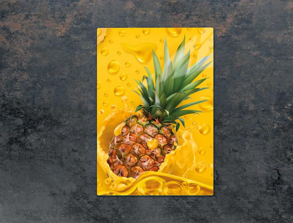SZKLANA DESKA DO KROJENIA 35x52 ANANAS