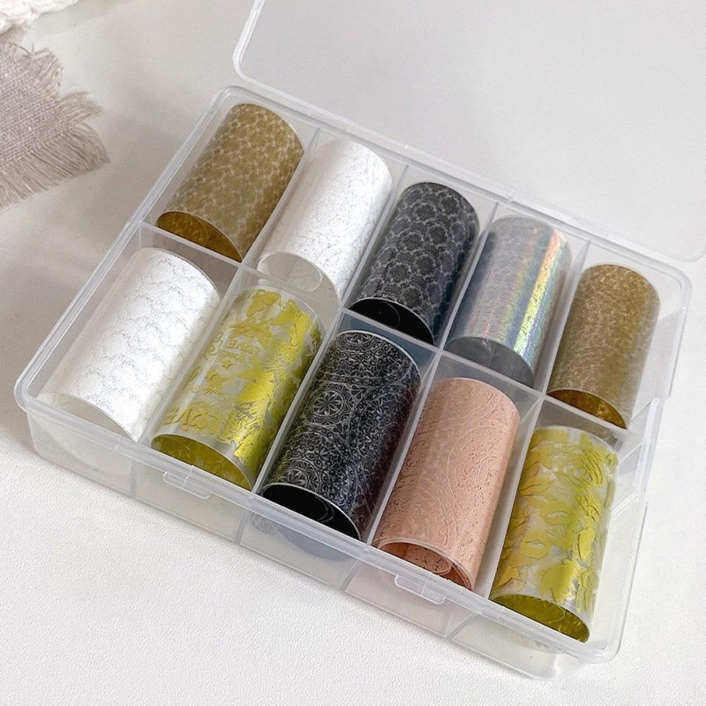 Leopard Print Nail Stickers Lace Design Nail Art Stickers Fashion Manicure Decals  Nail Decoration