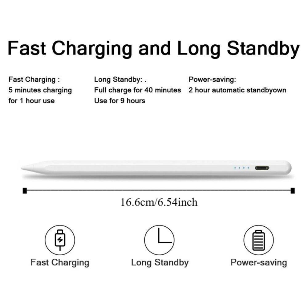 Multifunction 3 In 1 Stylus Pen Double Rubber Head Pencil Phone Accessories