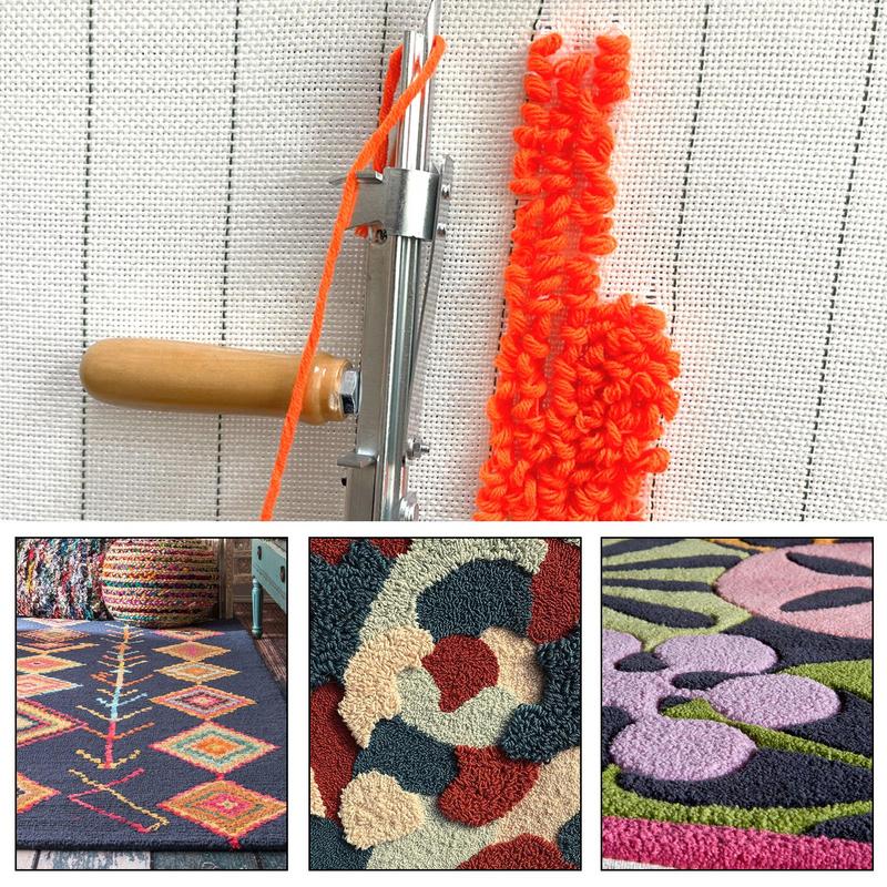 Tufting Tool Handheld Cut Pile Rug Weaving Tool Manual Punch Needle Speed Adjustable Rug High Speed Rug Making Tool