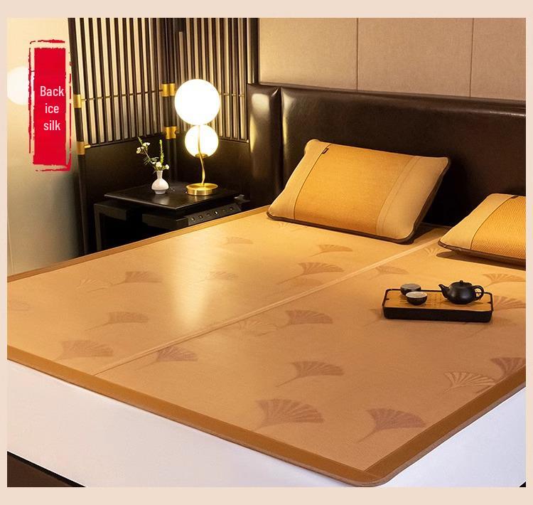 Natürliche Bambus-Rattan-Doppelseitige Faltmatte für Doppel-/Studenten-Etagenbetten (1,8m & 1,5m)