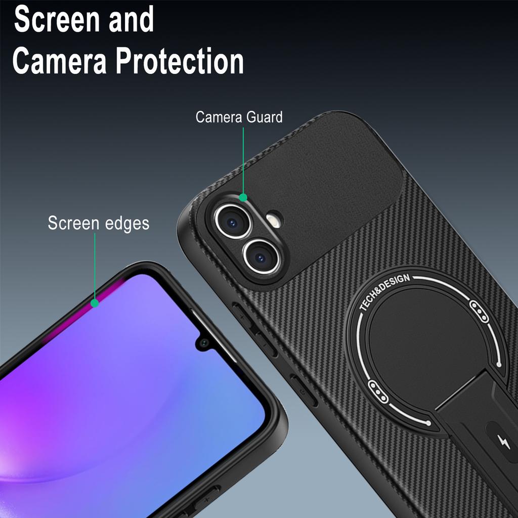 Invisible Support Case for Samsung Galaxy A07 A16 A15 A13 A04S A05 A52 A25 A55 A35 A06 A26 A36 A56  Magnetic Hard Anti-fall Cove