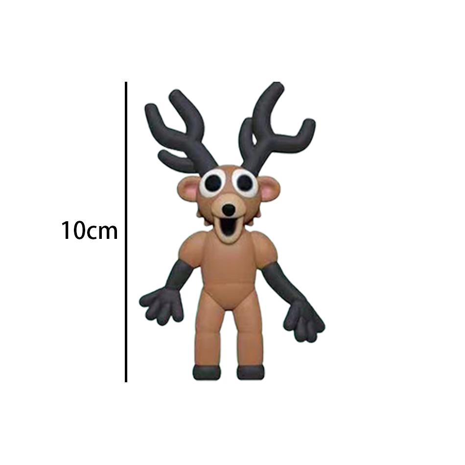 Neues 10-teiliges Set 99 Nächte im Wald Hirsch BeutelFiguren WolfsFiguren Spielzeug Ornament Dekoration Sammlung WeihnachtsSpielzeug Geschenke