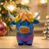 Colorful Yak Statue Resin Crafts Ornaments Christmas Decorations Small Gifts