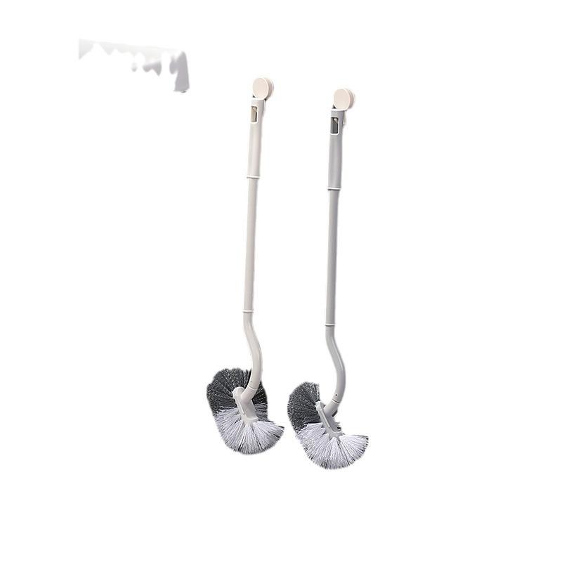 Wall-Mounted Punch-Free Toilet Brush for Clean, No Dead Corners