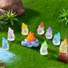 50/100Pcs Mini Gnomes Fairy Garden Miniatures Luminous Forest Fairy Moss Micro Landscape Decoration Accessories Home Decor