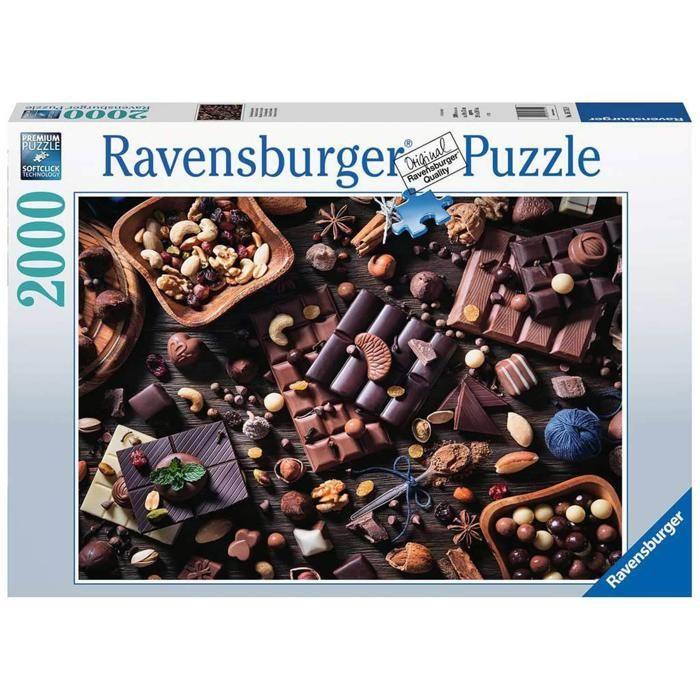 Puzzle - ravensburger - chocolat paradis - 2000 pièces - 98x75 cm - pour enfants 14 ans et plus