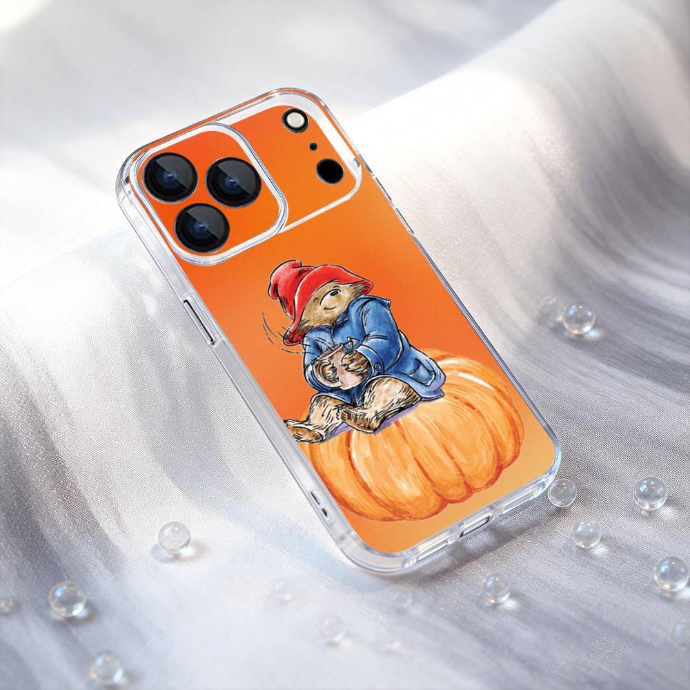 P-PaddingtonS Bear Cute Transport Phone Case For iPhone 17,16,15,14,13,12,11,Pro,XS,Max,XR,Plus,E,SE4,Mini Shockproof Soft Cover