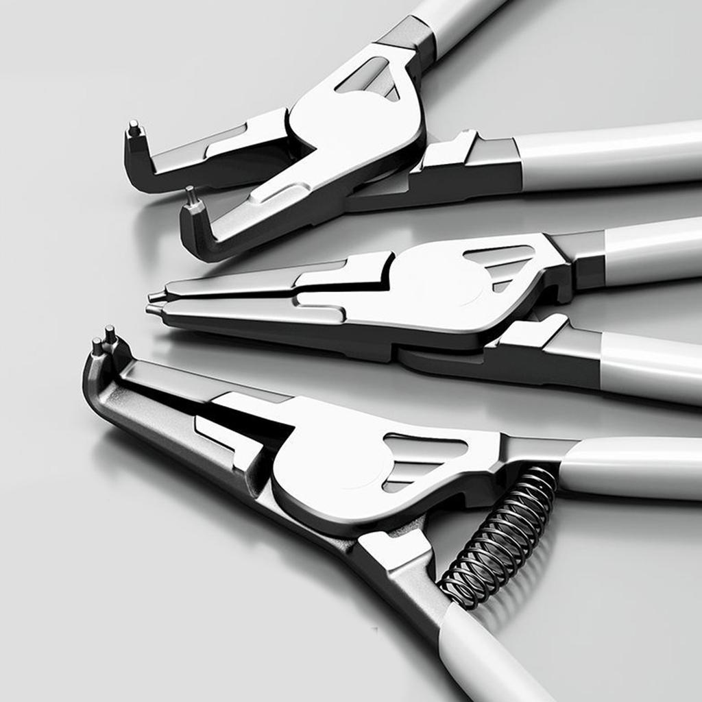 Retaining Rings Pliers with Not  rusts  Coating Heavy Duty Retaining Rings Pliers for Car Maintenance & Electrical Repairs