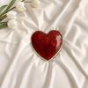 Versatile Red Heart Pin Zinc Alloy Brooch Adaptable to Various Clothing Style Combinations Lapel Pin Accessory