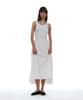 Partimento Woman Pwc Overlay Sleeveless Maxi Dress_White