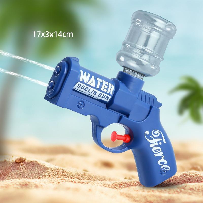 Mini Water Gun Toy Double Hole Spray Water Gun Water Beach Toy Gun Water Spray Manual Toy Gun Summer Water Blaster Toy